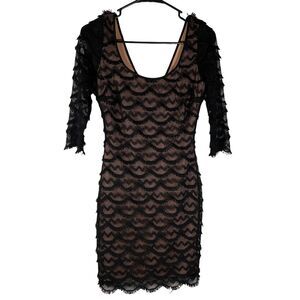 Guess Los Angeles Women Dress‎ Size 0 Black Cocktail Party Pencil Formal Career
